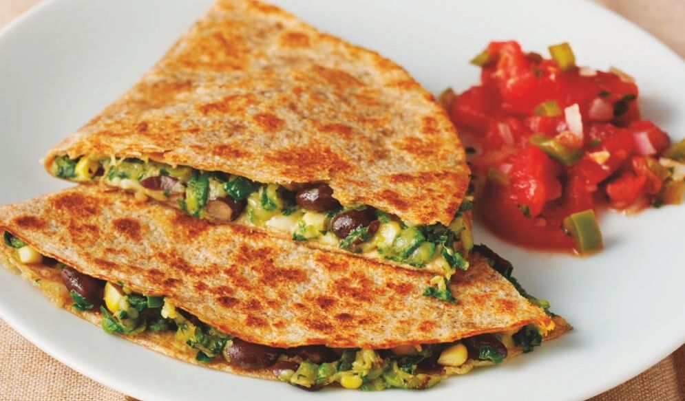 BlackBeanandVegetableQuesadillas