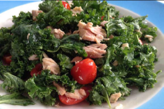 Simply-Satisfying-Kale-and-Tuna-Salad