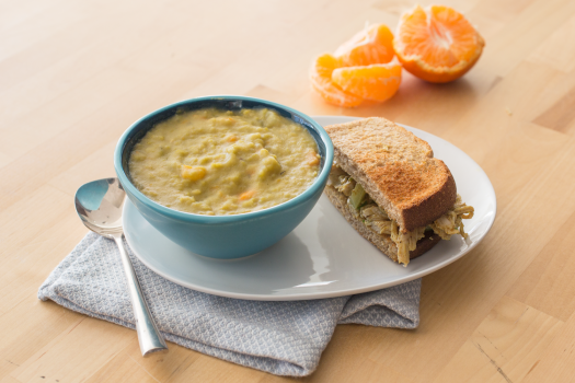 Image titled: Split-Pea-Soup-CNPP_SandwichMeal