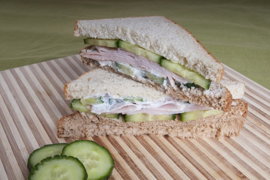 Image titled: TurkeyCucumberSandwich