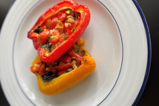 Image titled: Vegetarian-Stuffed-Peppers